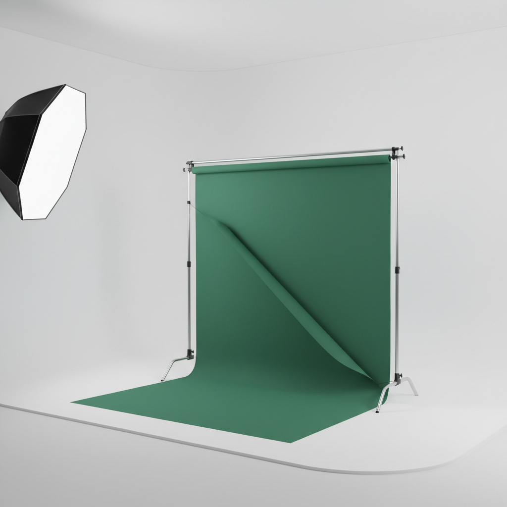 Fond vert pliable portable (rétractable)