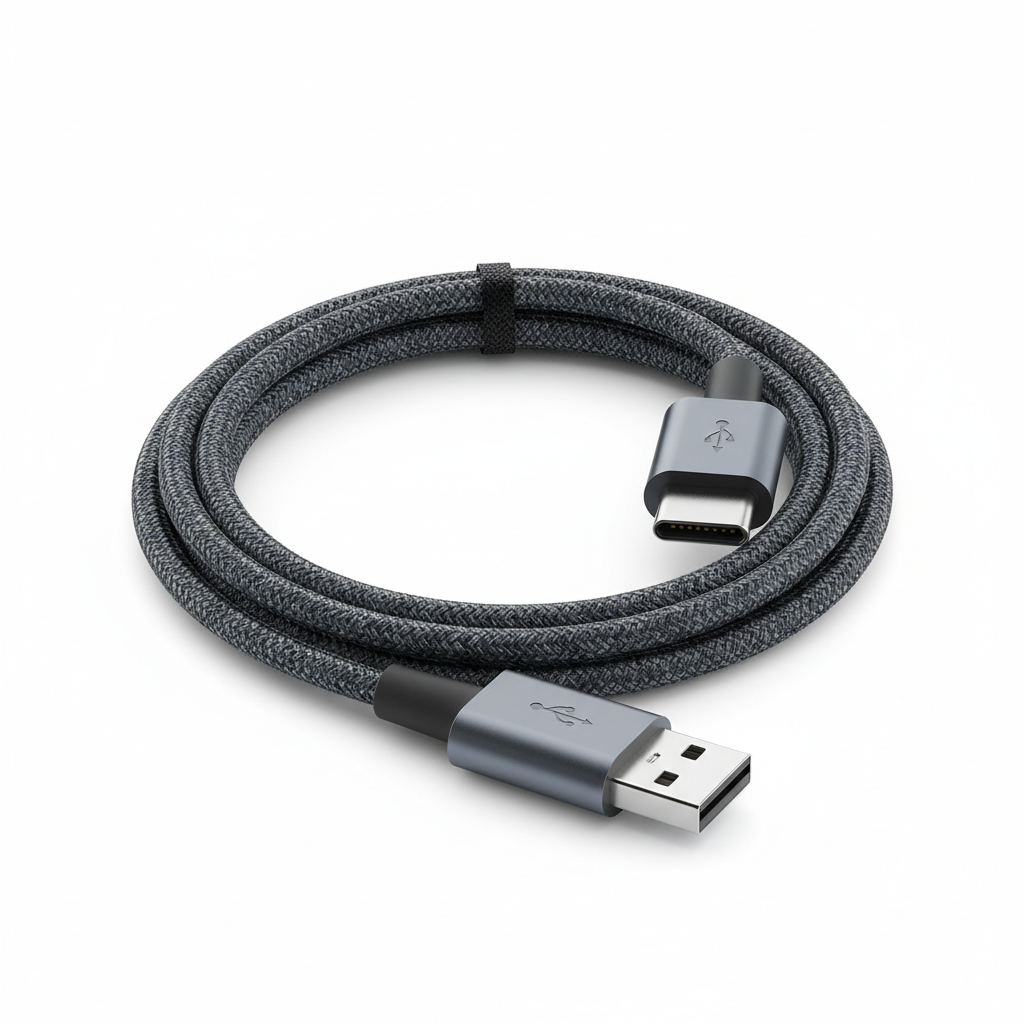 Câble USB-C tressé renforcé 1m