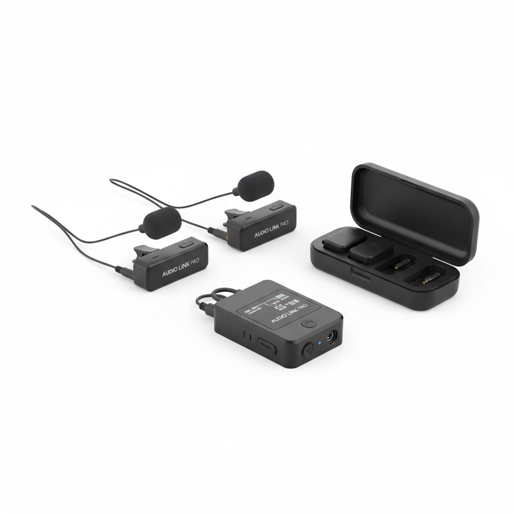 Micro-cravate sans fil double (lavalier)